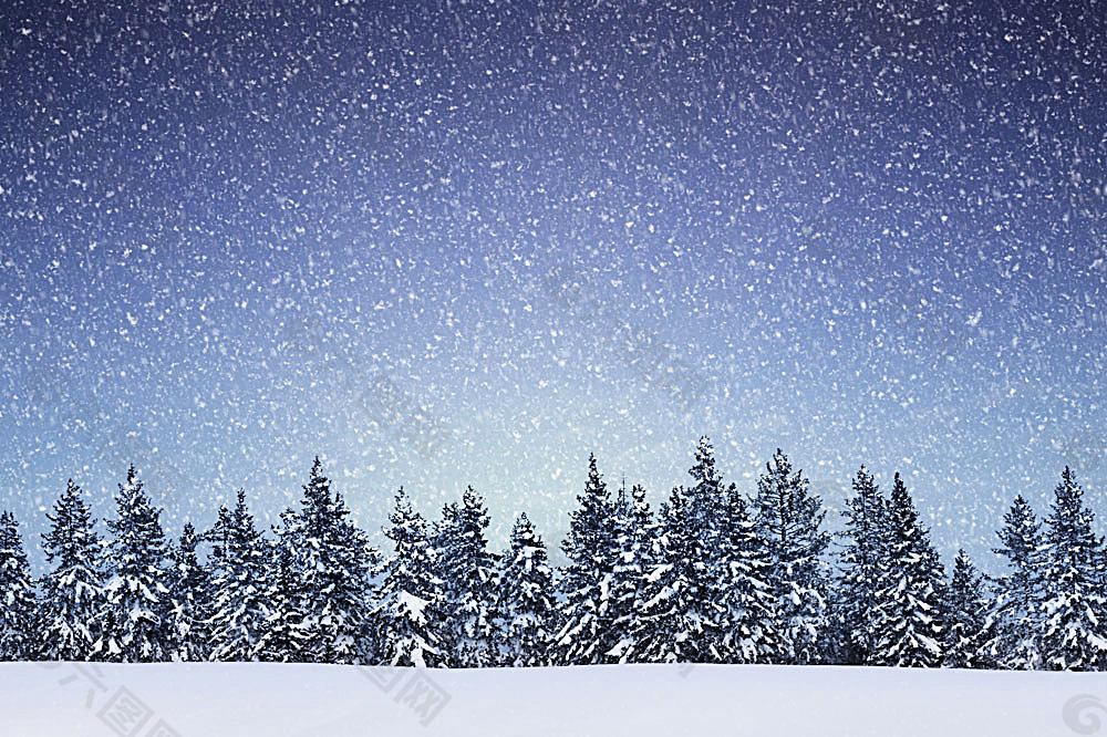 雪景背景素材
