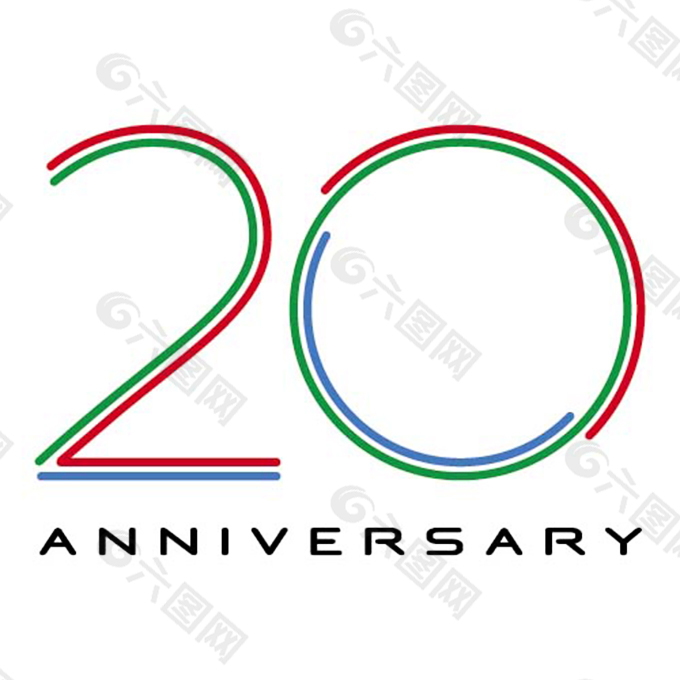 20周年庆典周年庆素材周年纪念日数字