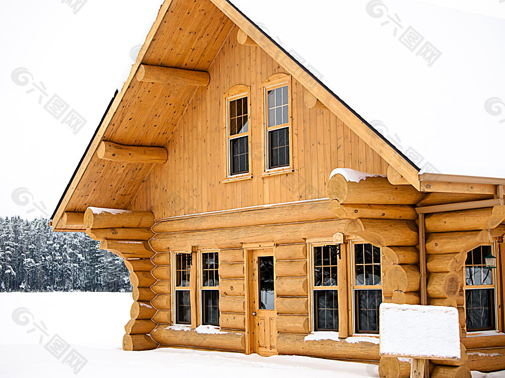 雪地木屋
