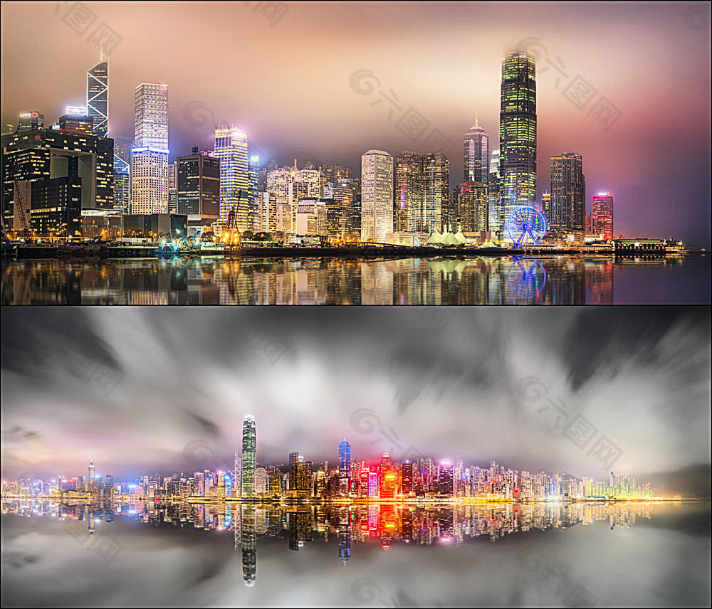 香港夜景摄影装饰装修素材免费下载 图片编号 六图网