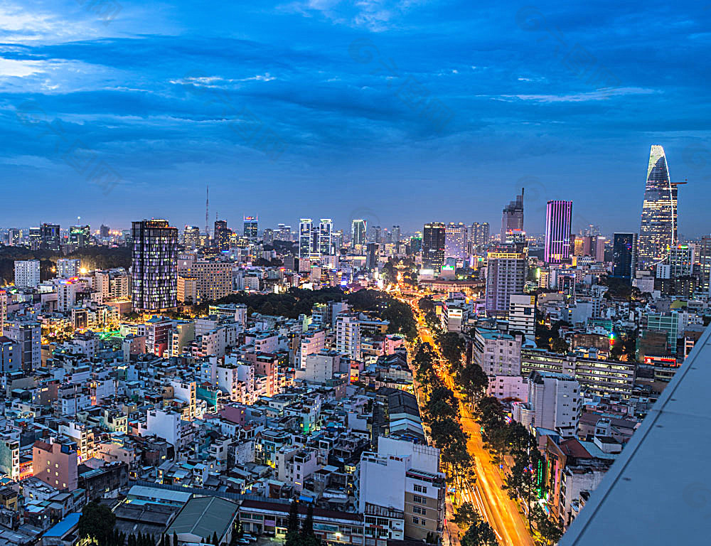 胡志明市夜景