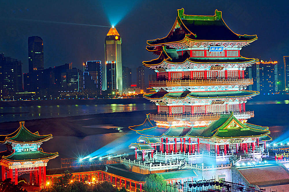 腾王阁夜景