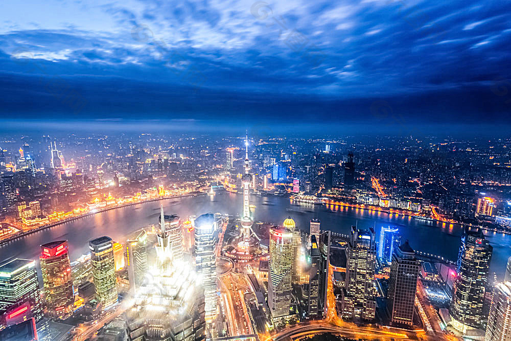 美丽的繁华城市夜景