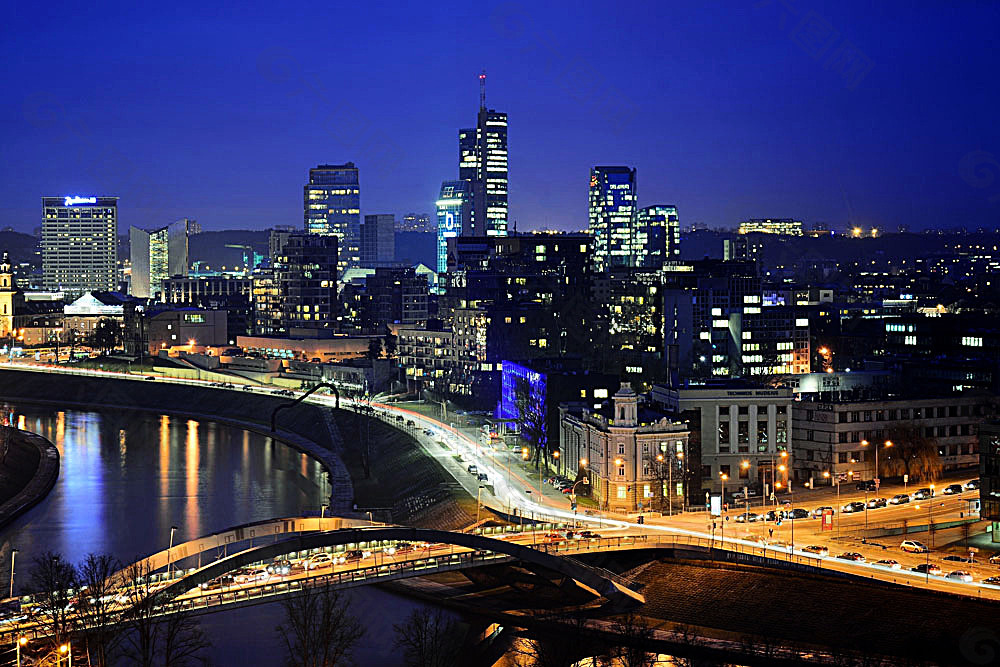 美丽城市夜景