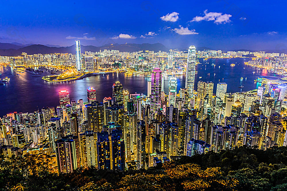 香港夜景摄影
