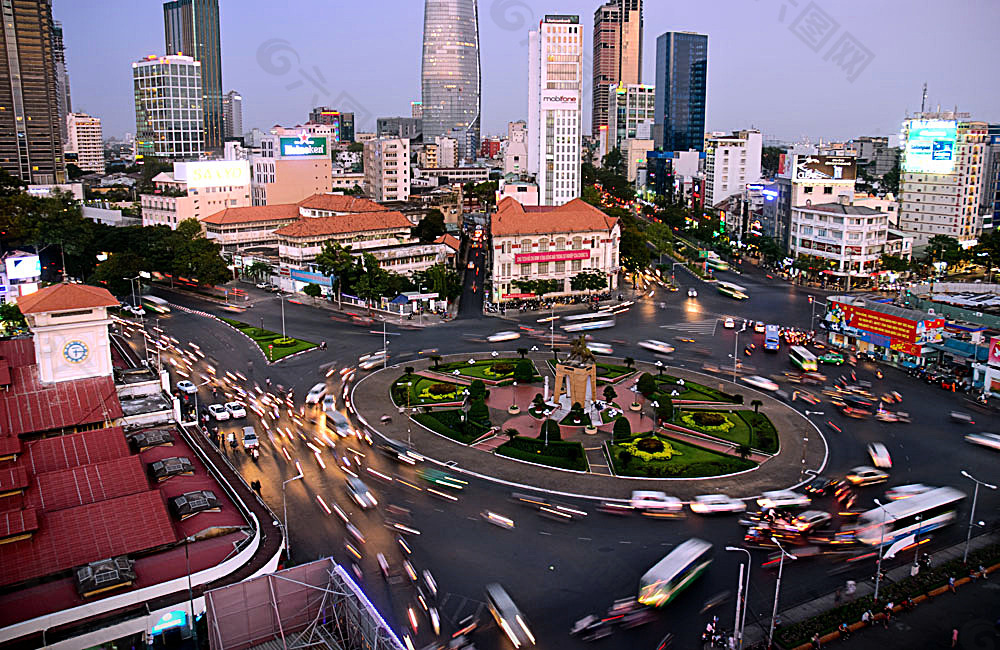 城市道路交通背景