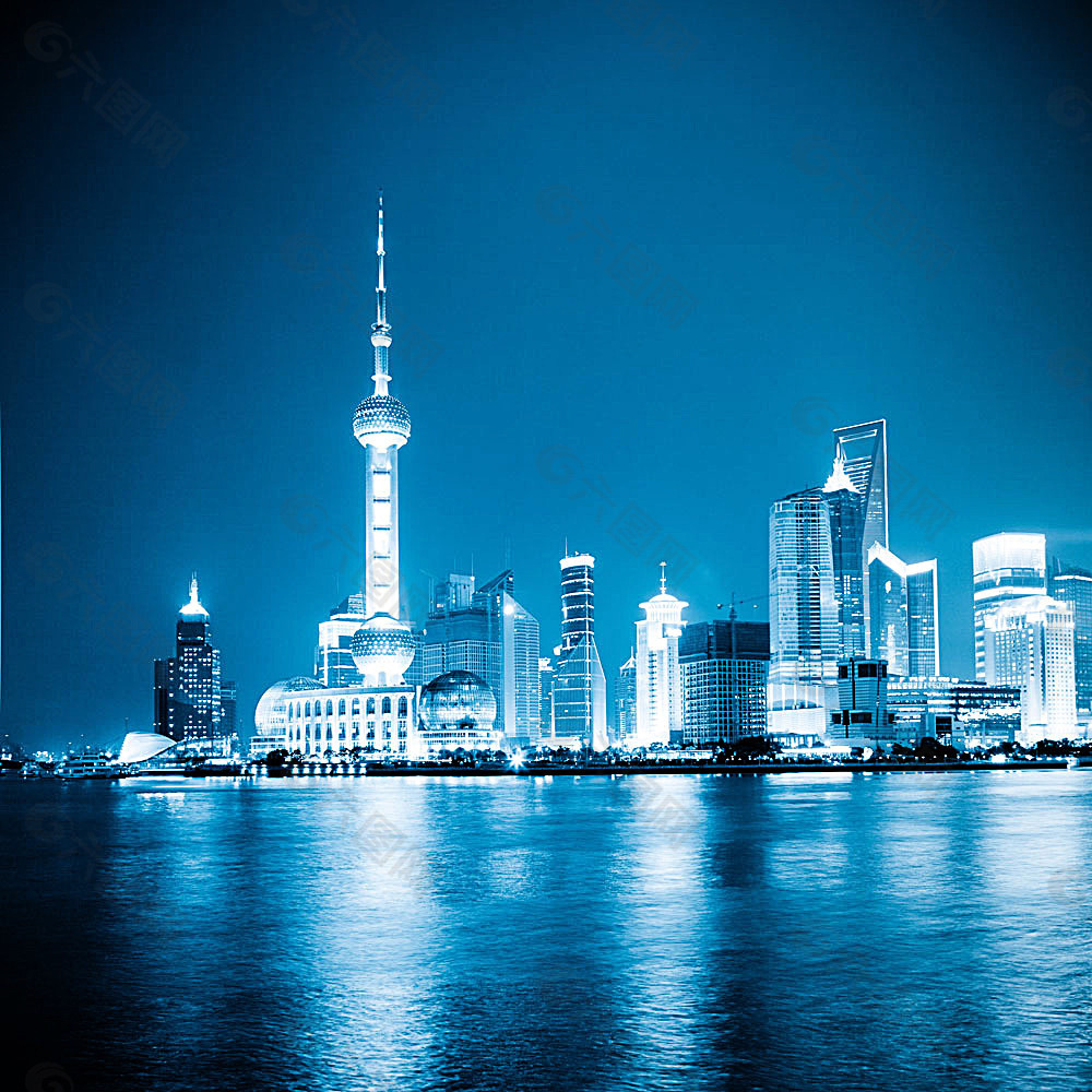 美丽上海夜景图图片图片