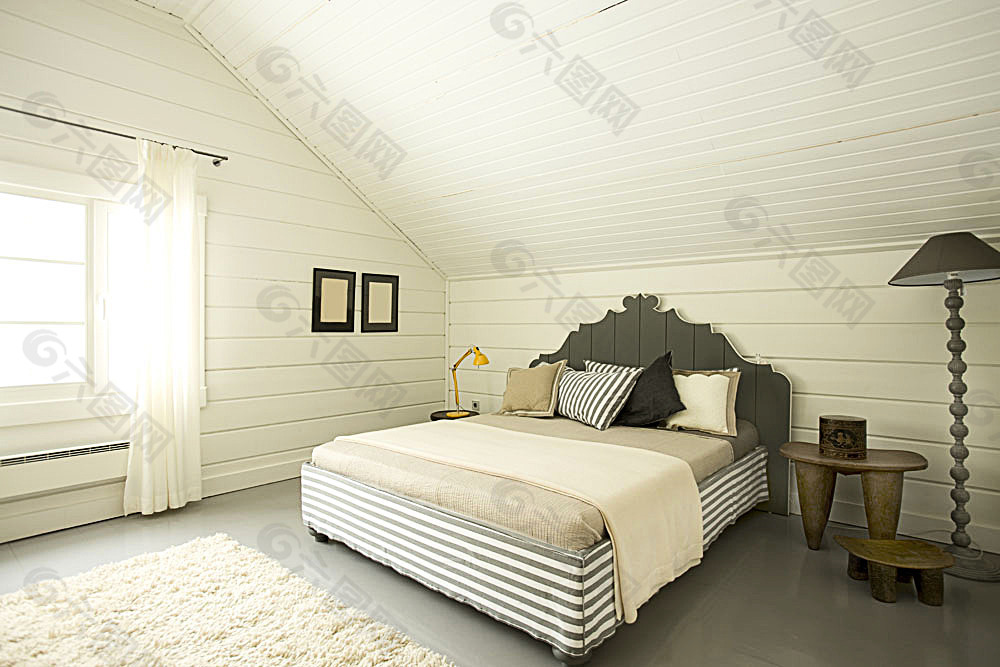 坡顶卧室设计效果图图片
