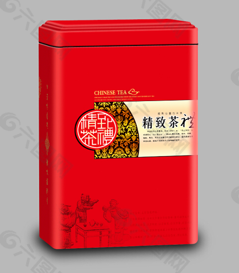 茶叶罐 铁罐 铁盒