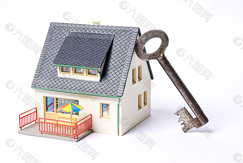 房子模型与钥匙