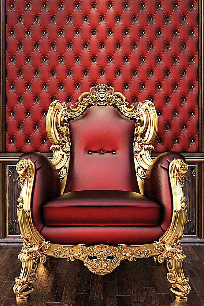 欧式红椅子