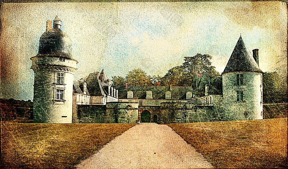 欧洲庄园城堡油画
