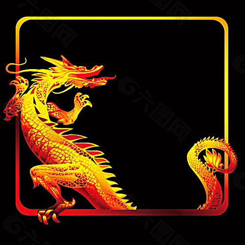 中国龙素材