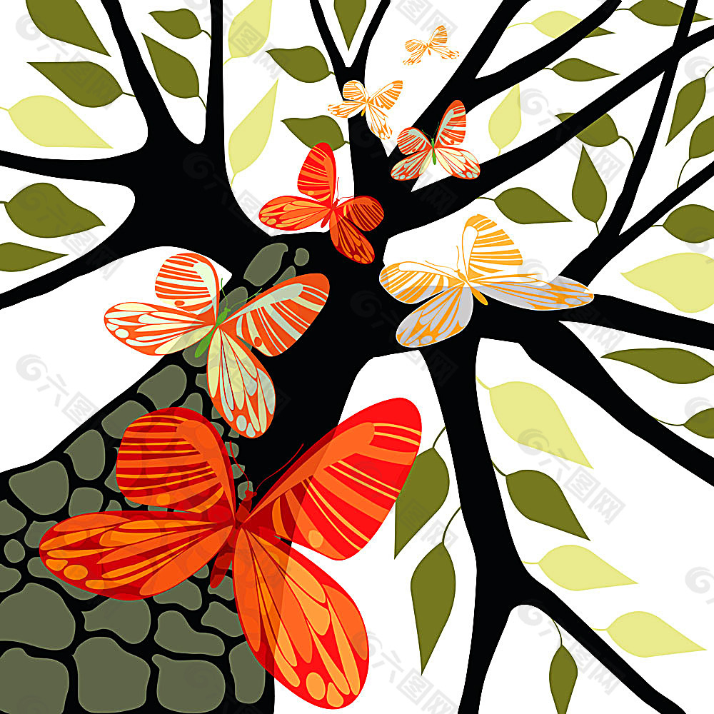 抽象树与蝴蝶