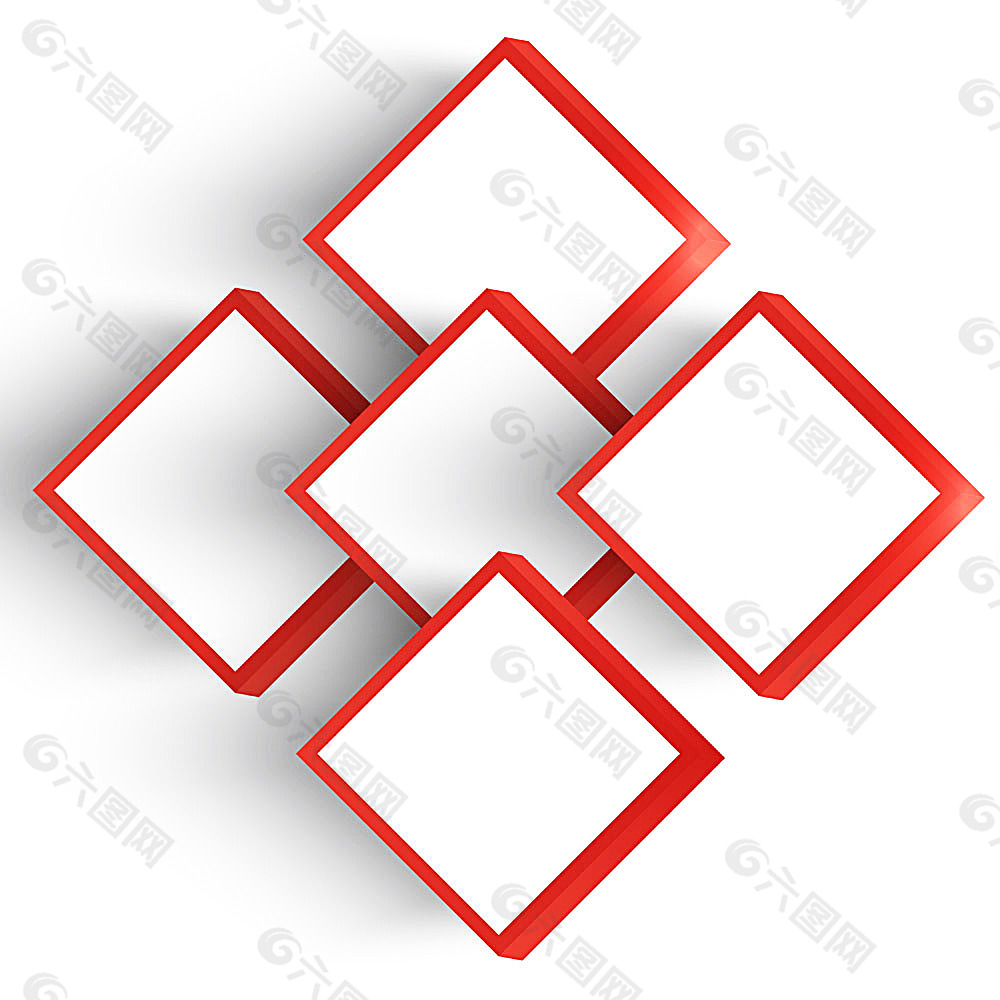 红色菱形背景图案