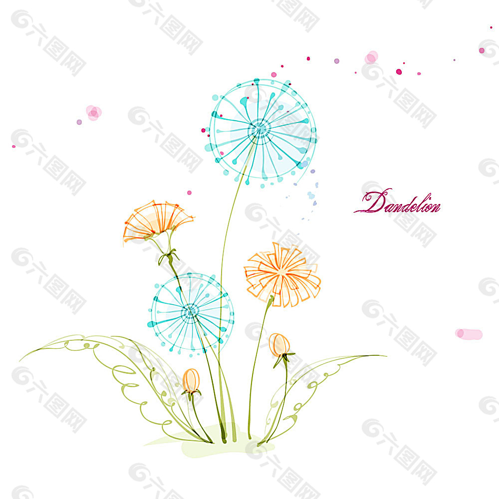 花卉叶子图案