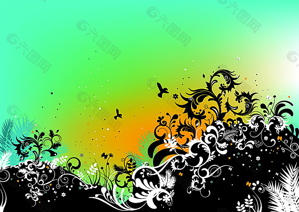 欧美花纹001