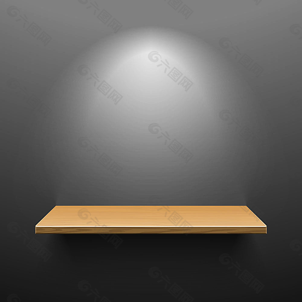 聚光灯下的木板