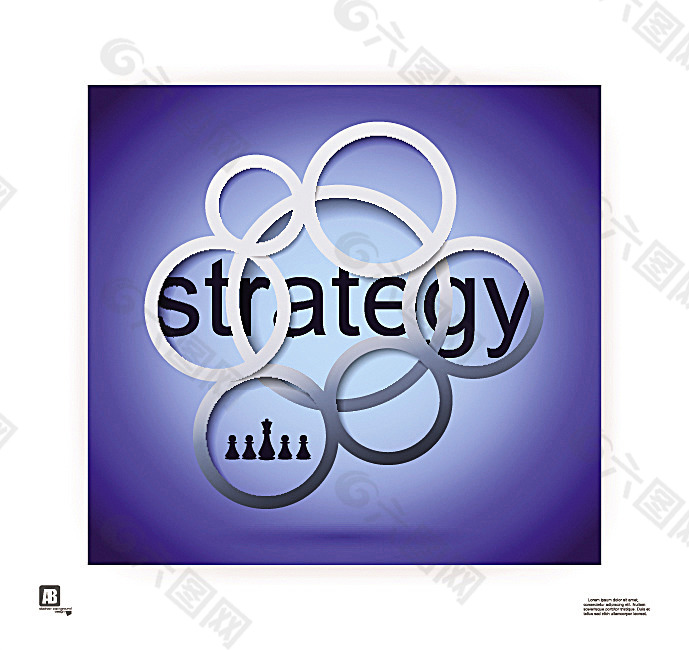 strategy字母立体背景