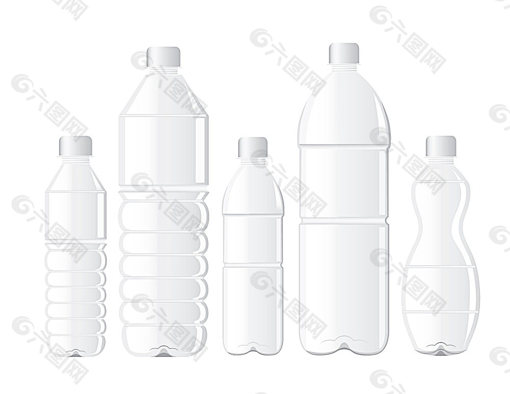 不同包装的塑料瓶