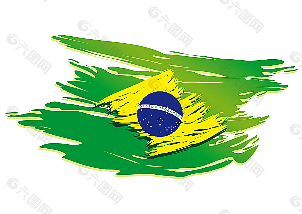 绿色涂鸦世界杯标志背景