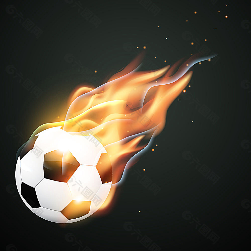 燃烧的世界杯足球