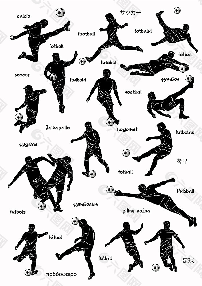足球动作名称图解图片