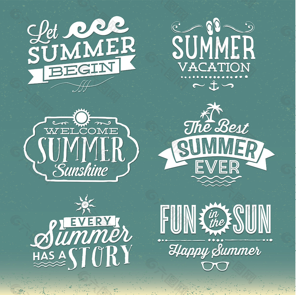 夏日海报字体设计