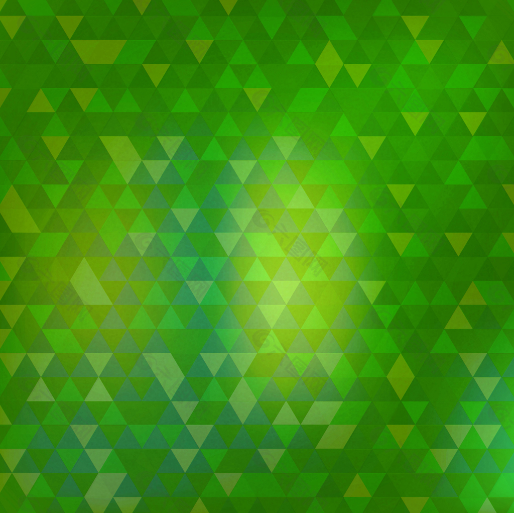 绿色三角拼格背景矢量素材