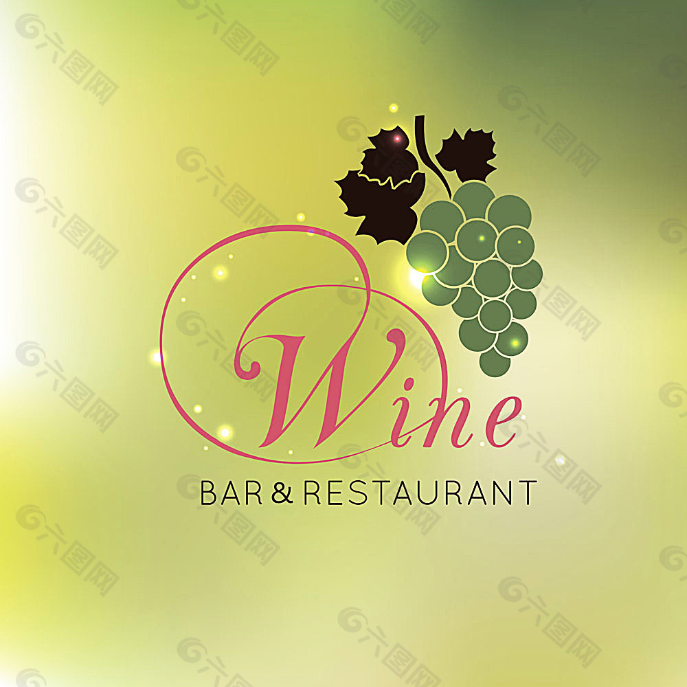 创意葡萄酒logo