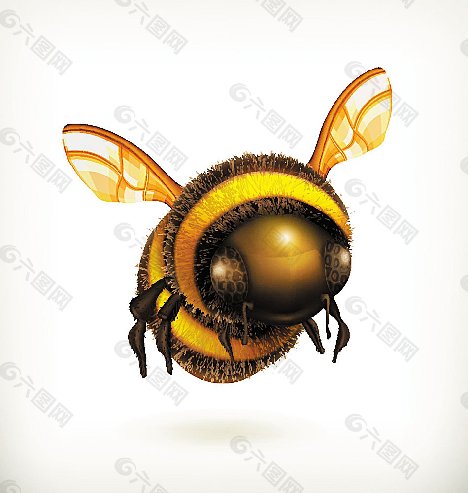 3D立体可爱蜜蜂