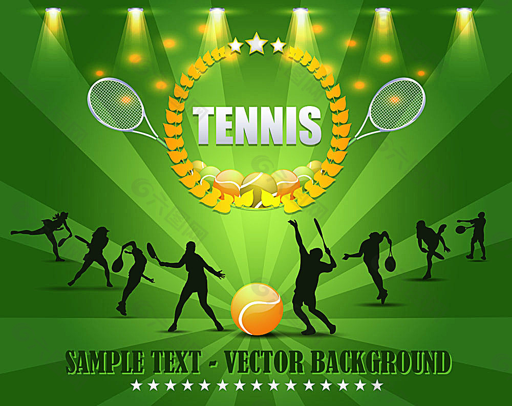 网球运动海报