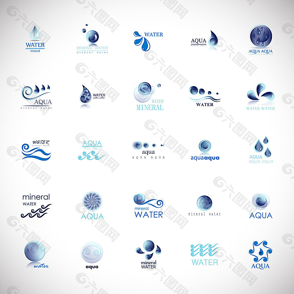 水元素logo标志