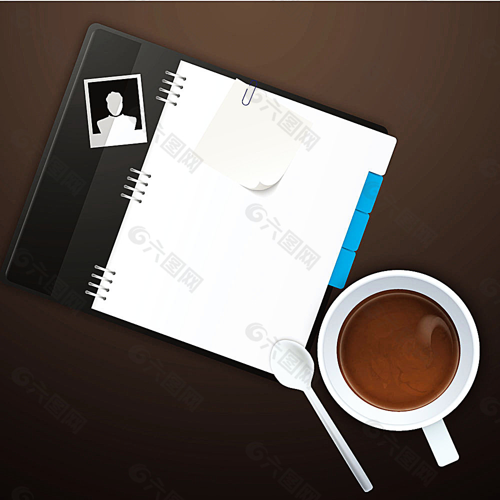咖啡与笔记本