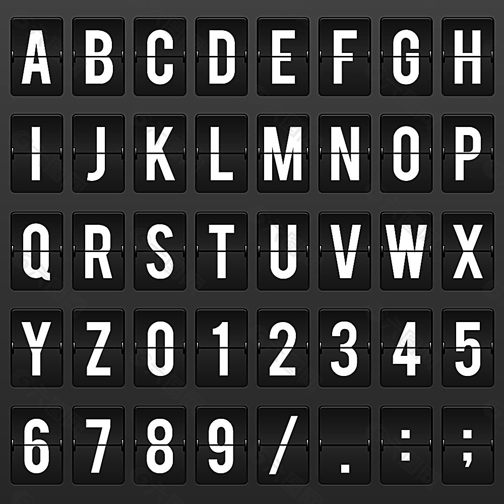 数字字母显示器图片