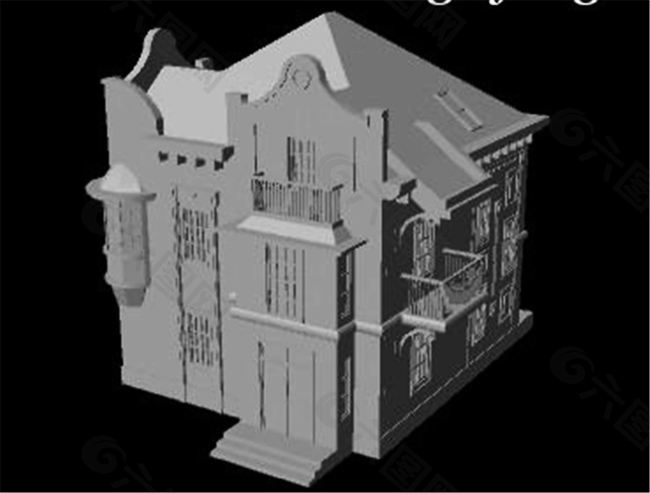 景观教堂游戏模型