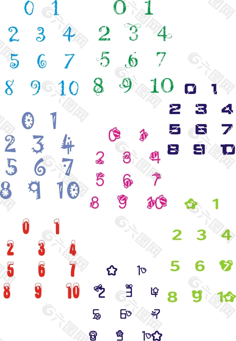 八种艺术数字