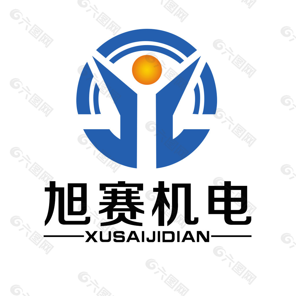 企业公司商标LOGO 蓝色简约风格