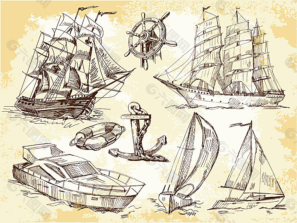 航海插画
