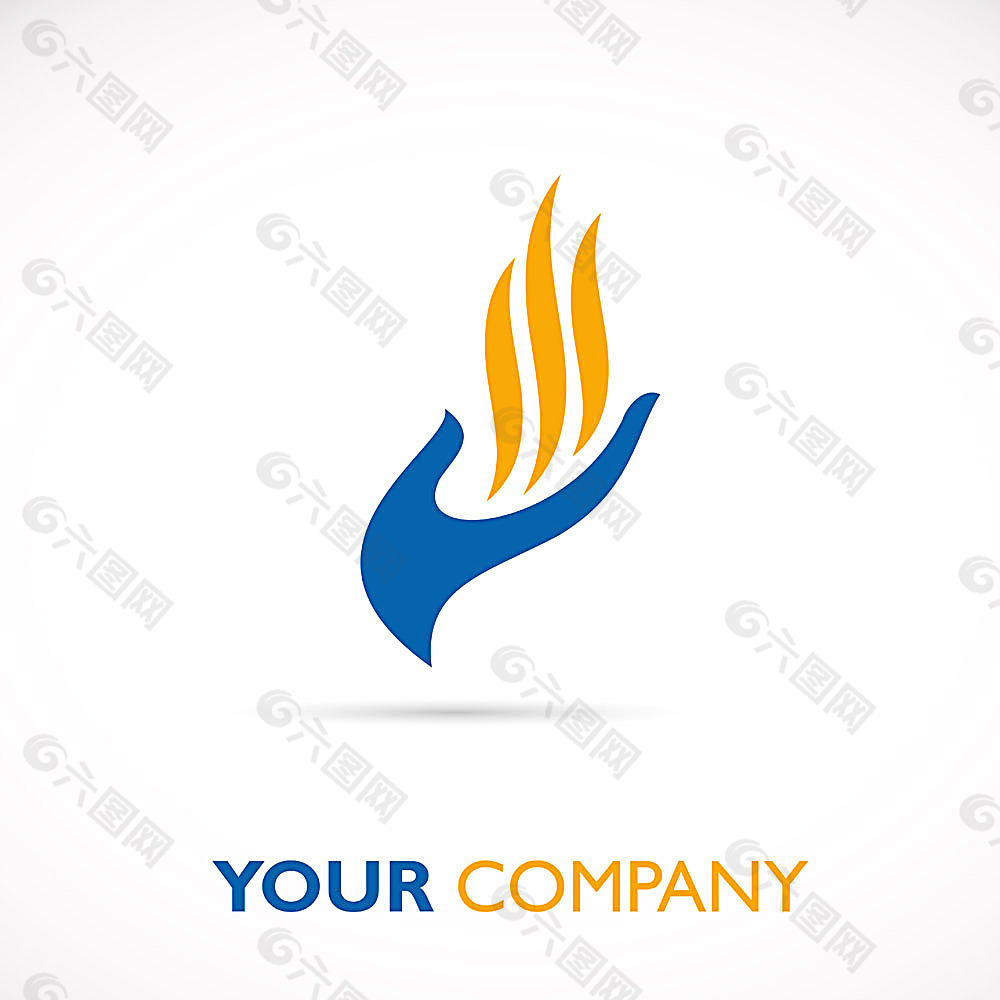 手与火焰logo