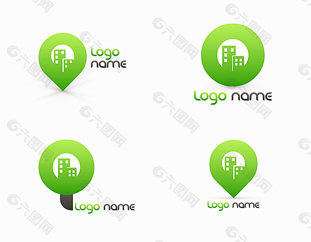绿色家居logo设计