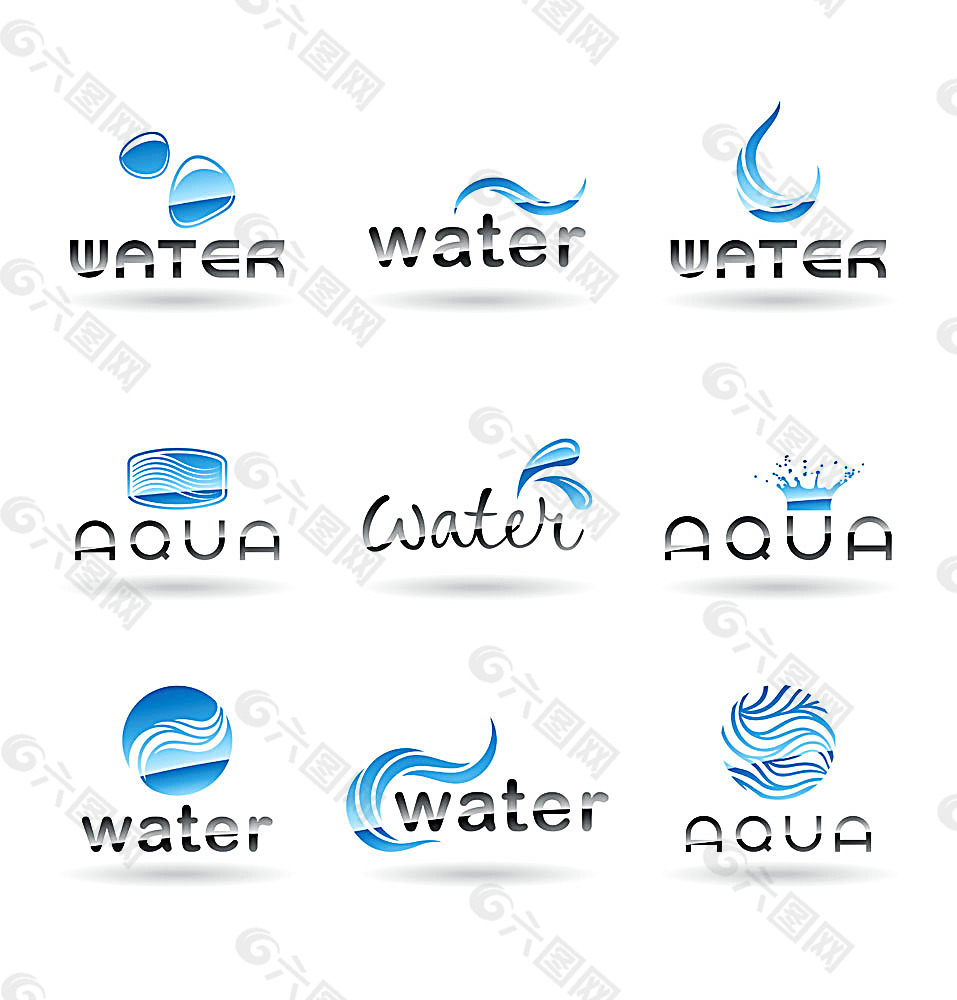 水资源logo设计