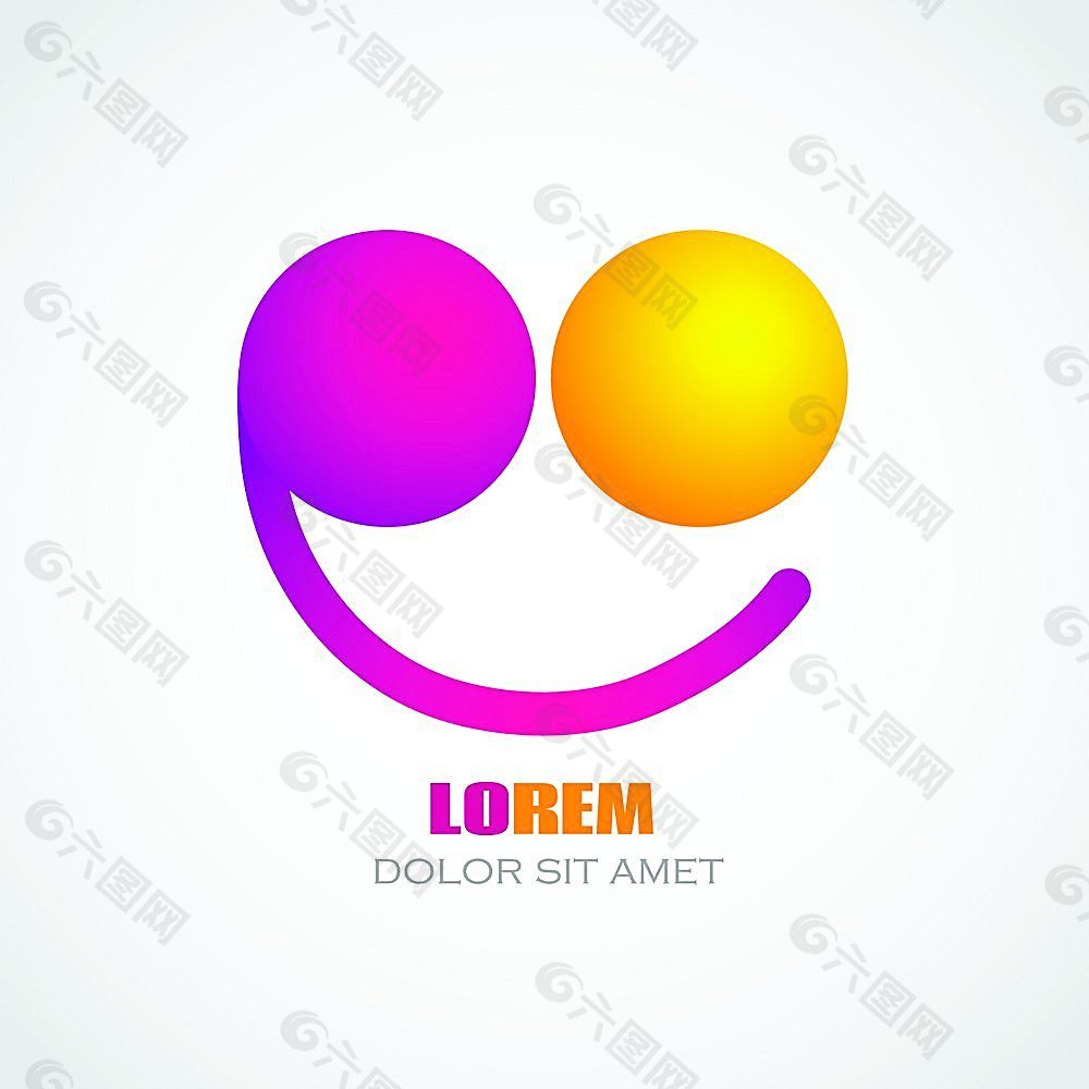 创意笑脸logo设计