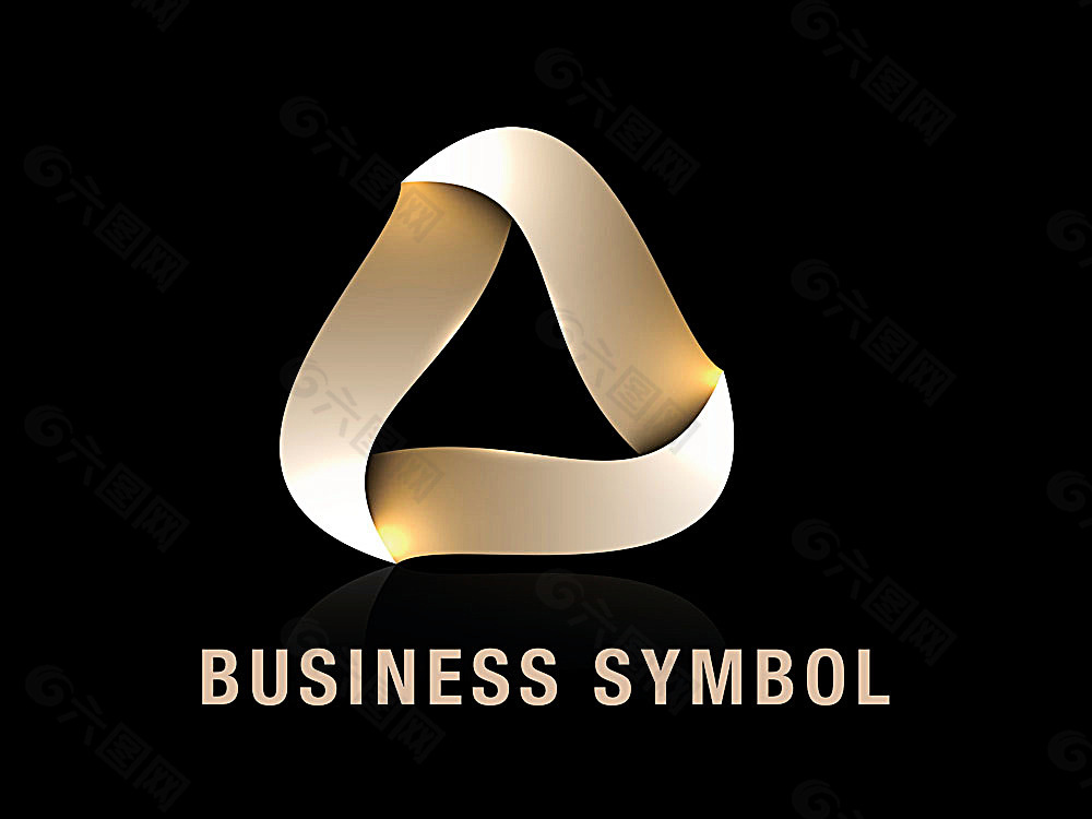 立体丝带logo设计