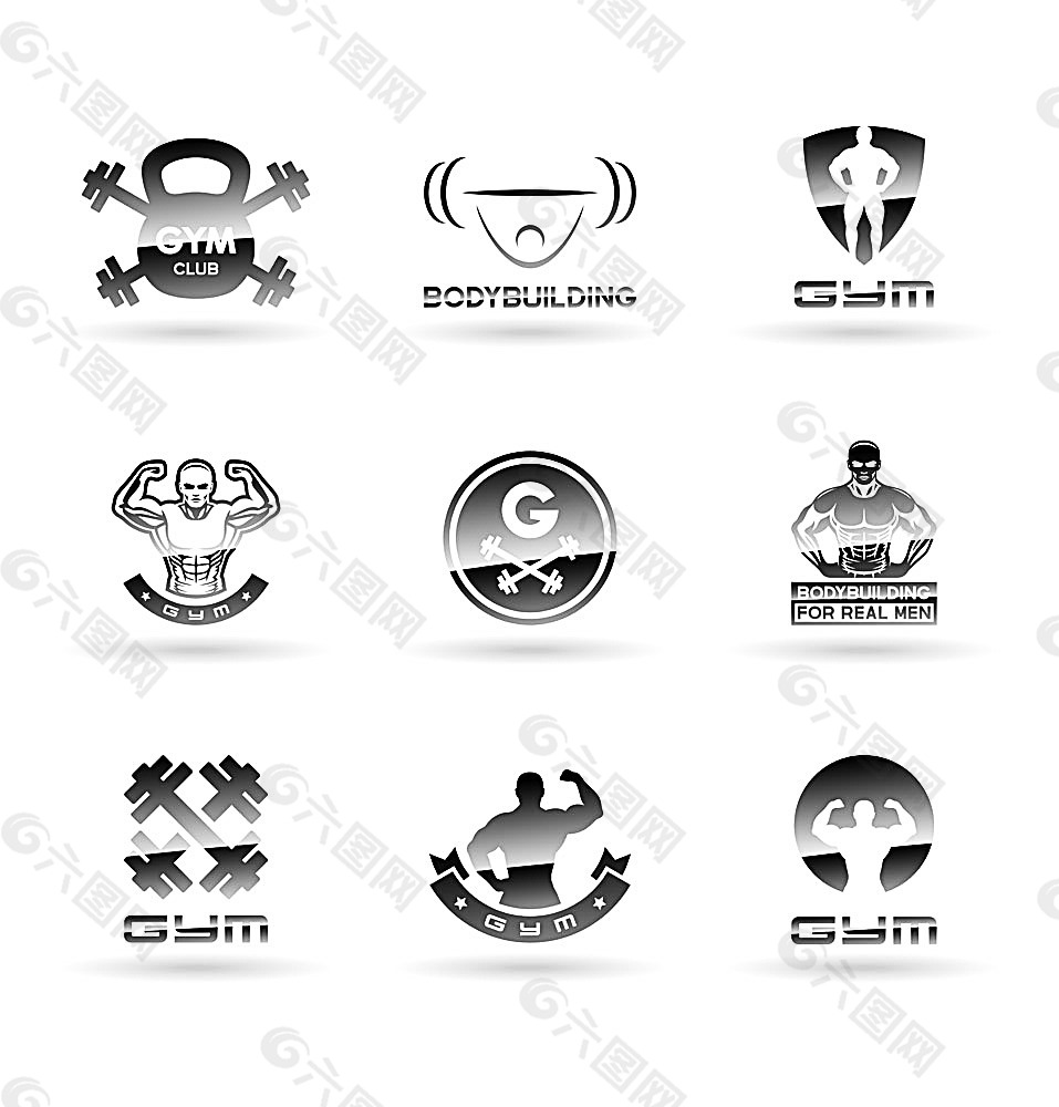 健身logo设计