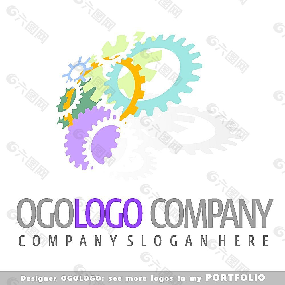 创意齿轮logo