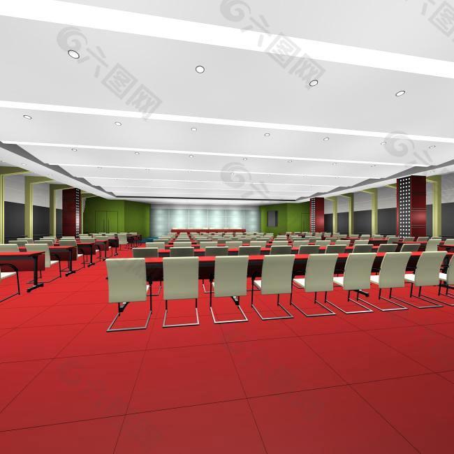 会议室 大堂3D模型