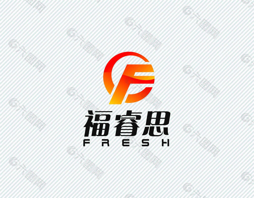 F字母创意设计 思 福 LOGO 图标