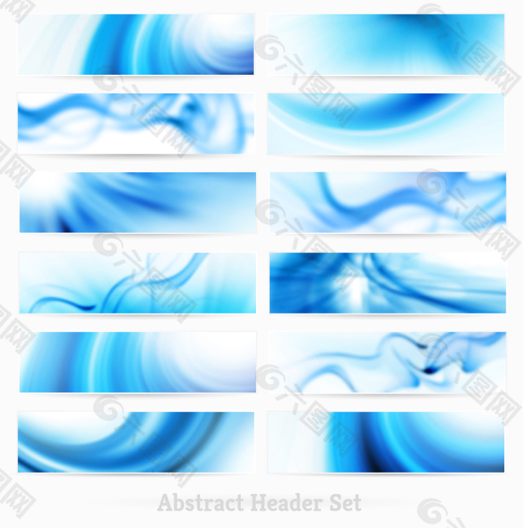 时尚蓝色banner