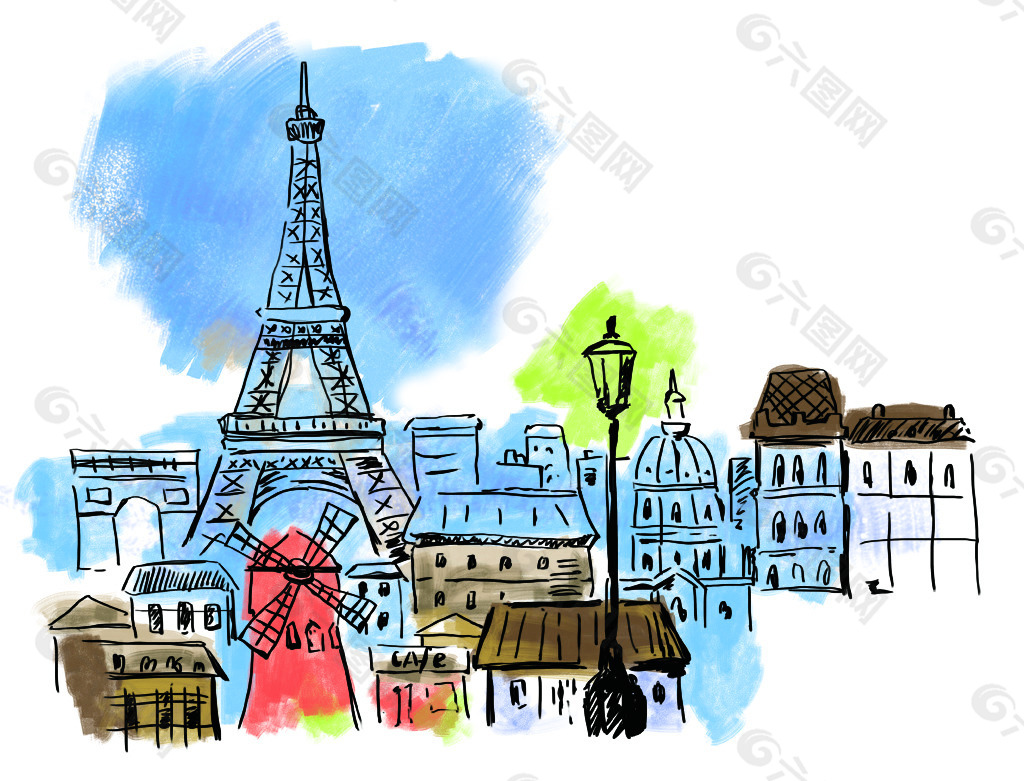 巴黎铁塔图片素材-编号02270743-图行天下